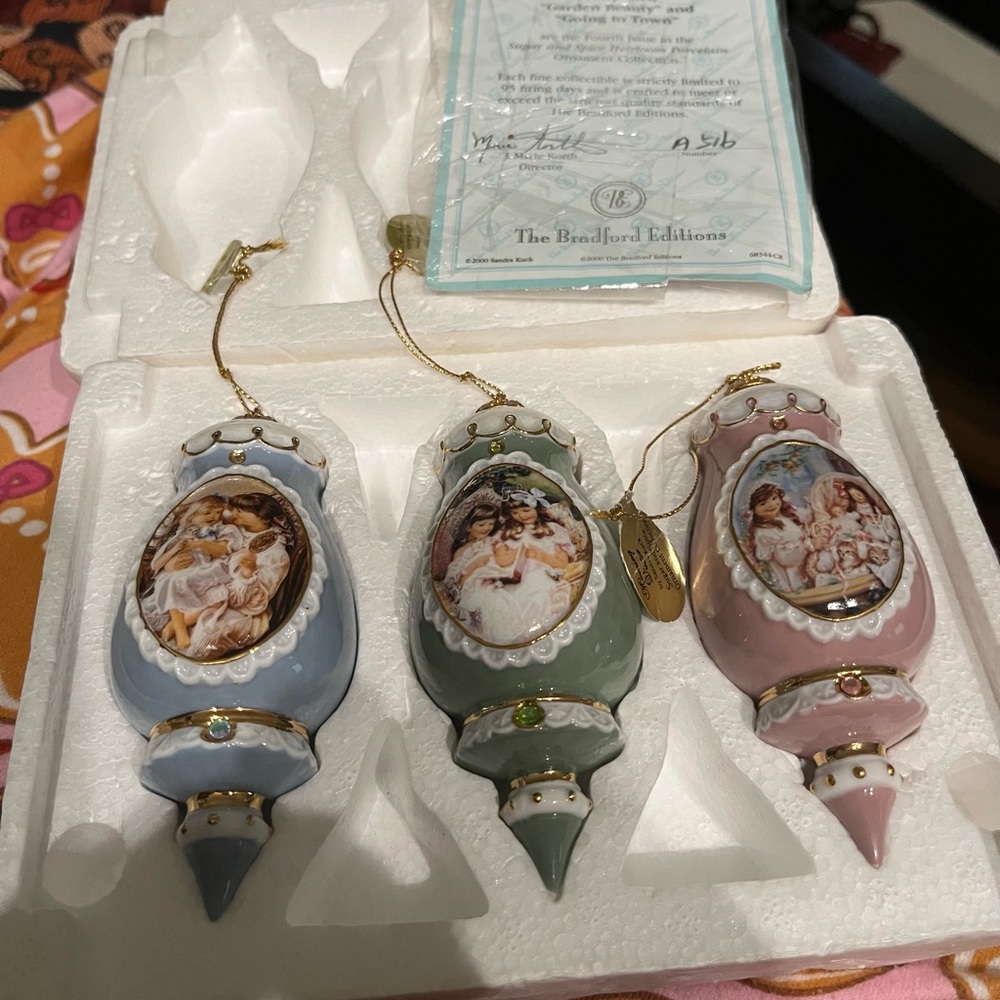 The Bradford Exchange 4th Issue/Sugar&Spice Collection Porcelain Ornaments